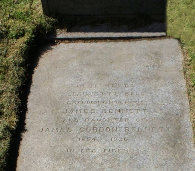 Jeannette's burial stone