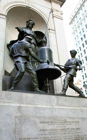Bennett memorial,<br>Herald Square, New York